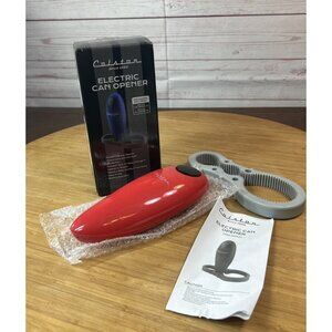 Colston Red Electric Can Opener Handle free Compact With Manual Jar Opener New